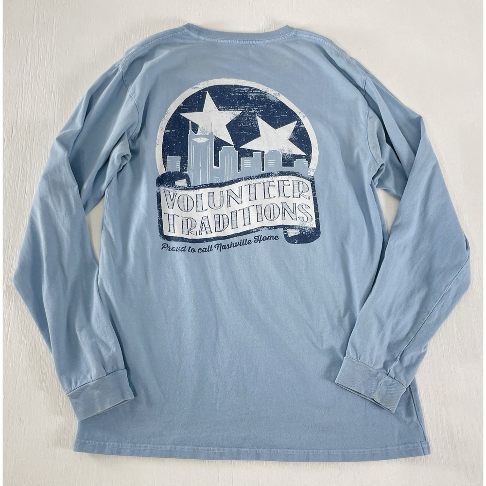 Volunteer Traditions Pocket Long sleeve T-Shirt Tri Star TENNESSEE‎ size M Read